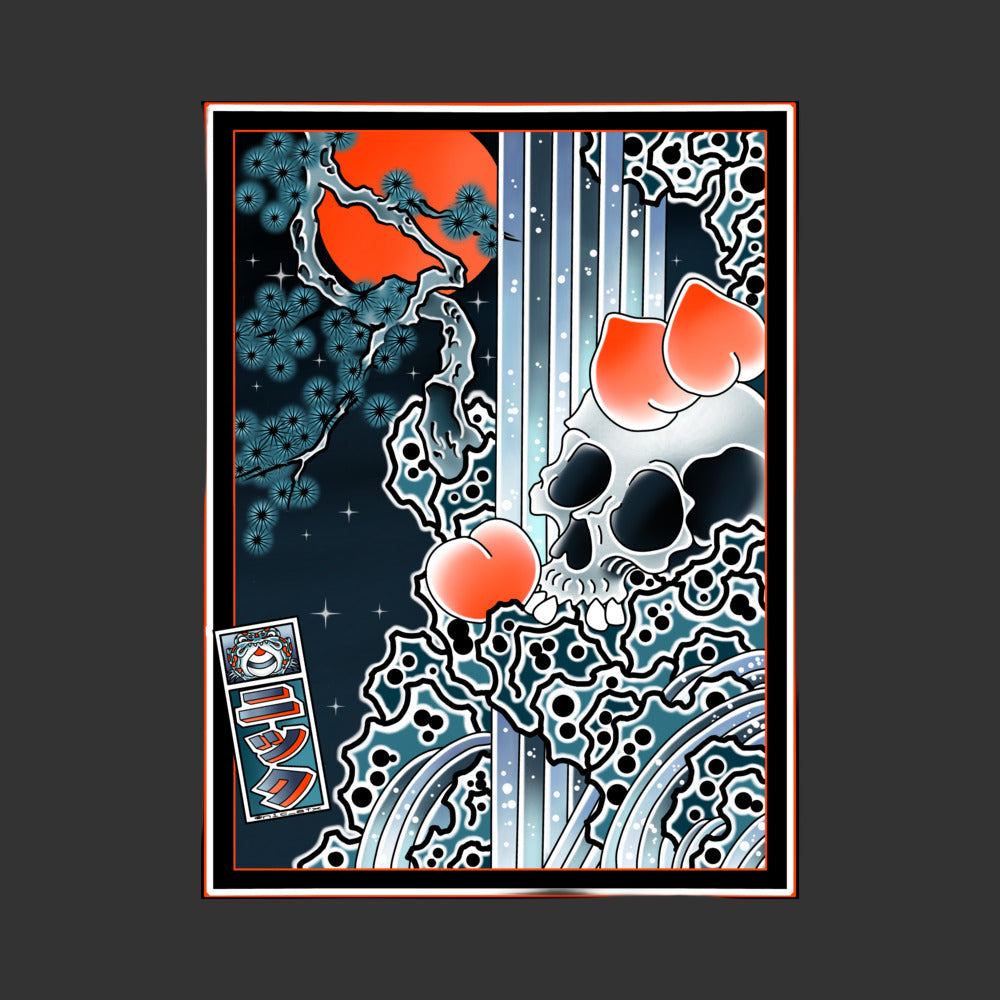 Waterfall Peaches Print [18" x 24"]