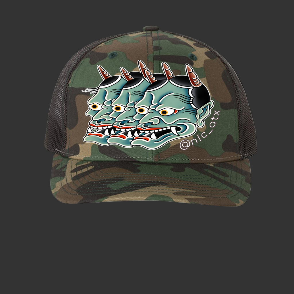 Triptych Hannya Snapback